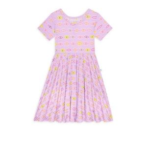 Posh Peanut Little Girl's Cleo Short Sleeved Twirl Dress-7Y